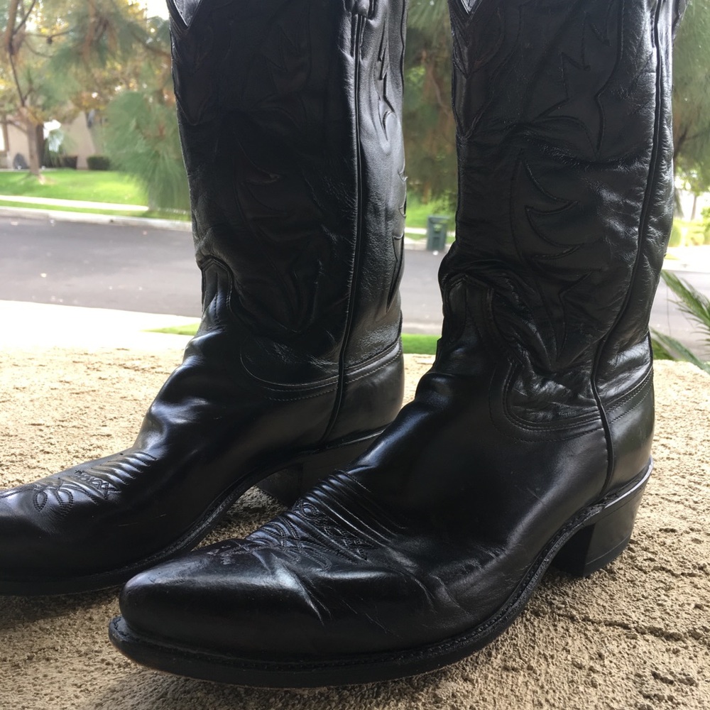 Dan Post black cowboy boots men’s size 12 D
